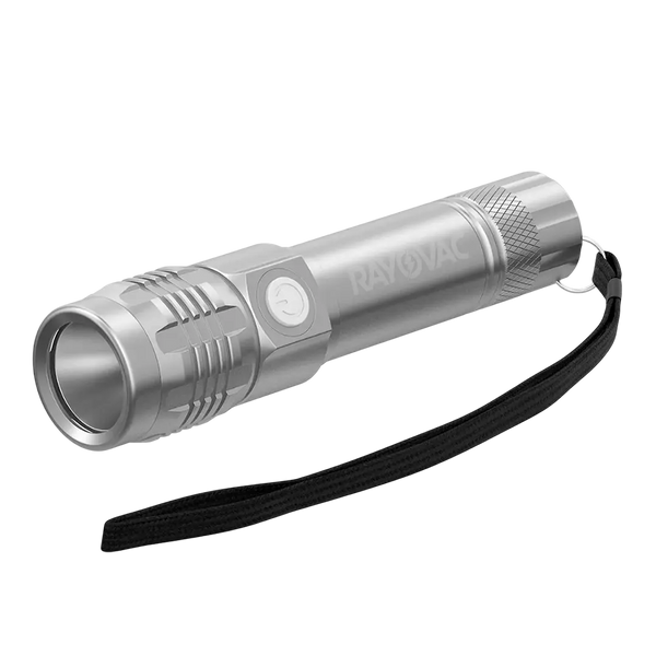 Linterna Recargable Metálica Rayovac 320 Lúmenes LED Portátil Chile