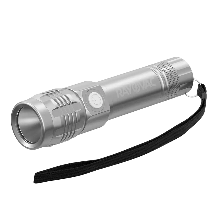Linterna Recargable Metálica Rayovac 320 Lúmenes LED Portátil Chile