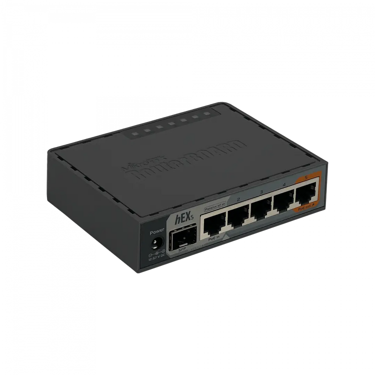 Router MikroTik hEX S RB760iGS 5 Puertos Gigabit SFP PoE Out Chile