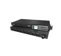 PDU Enersafe PRO Horizontal 32A Monitoreable Administrable SMARTPDU30A – Vista frontal con display y salidas C13 Casher Group Chile 1