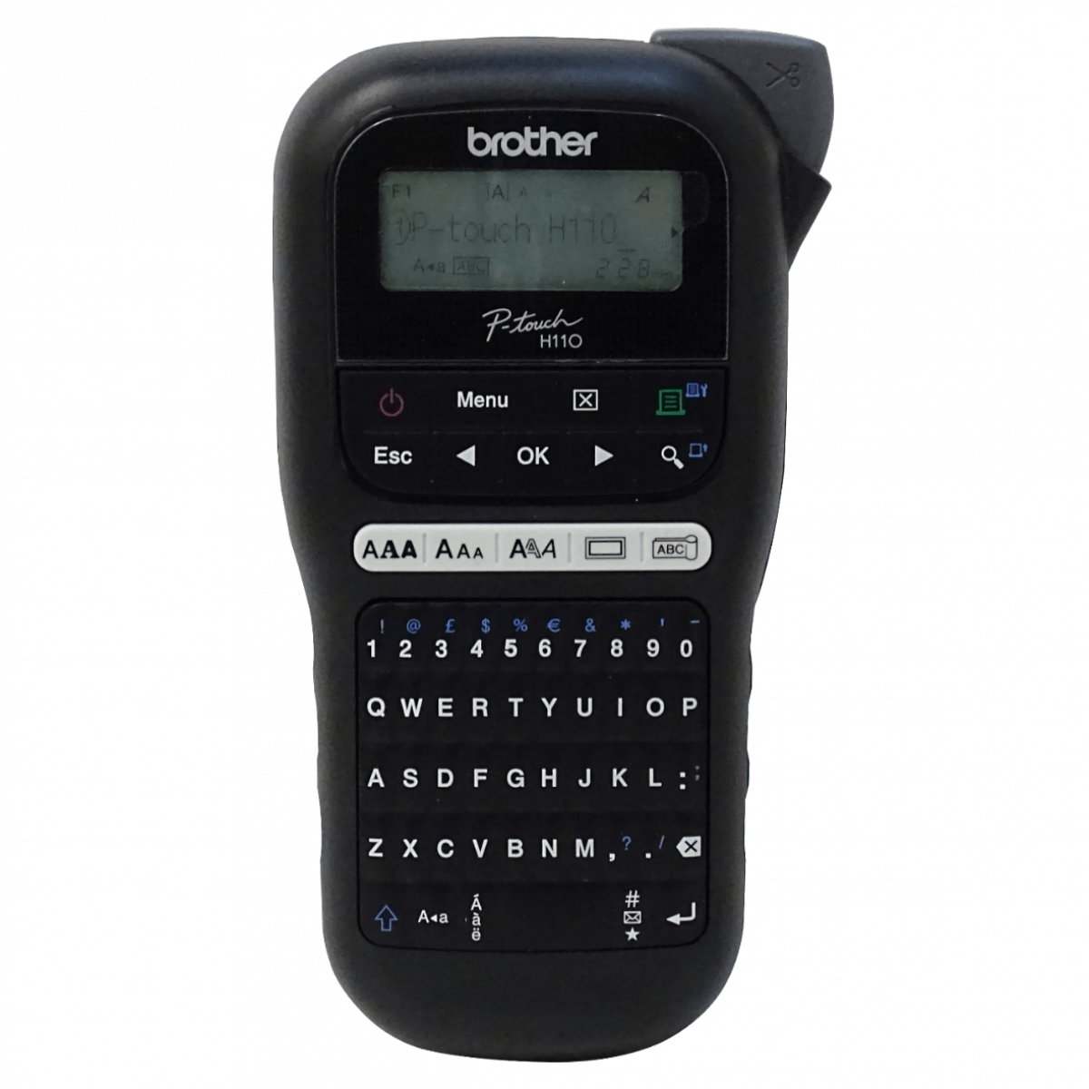 Rotuladora Portátil Brother P-Touch PT-H110 teclado QWERTY cintas TZe – Casher Group Chile