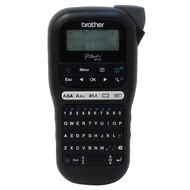 Rotuladora Portátil Brother PT-H110 Cinta TZE Teclado QWERTY Chile