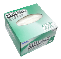 Paños Antiestáticos Kimtech Kimwipes 11x21cm x280 Lintguard Sin Pelusa Fibra Óptica ESD RoHS – Vista caja dispensadora Casher Group Chile 1