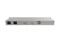 MikroTik RB1100Dx4 vista posterior puertos Ethernet y conectores PSU – Casher Group Chile 2
