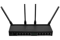 Router MikroTik RB4011 WiFi antenas externas detalle – Casher Group Chile 2