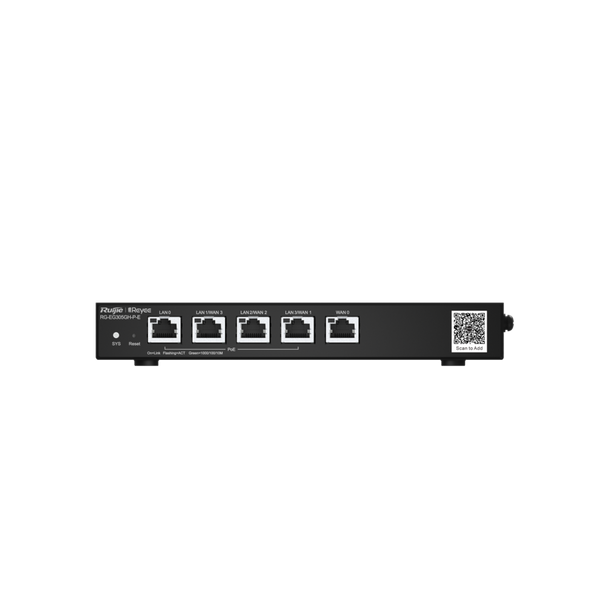 Router Empresarial Ruijie RG-EG305GH-P-E Gigabit PoE VPN vista principal – Casher Group Chile