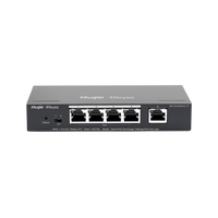 Switch PoE Ruijie RG-ES205GC-P 5 puertos Gigabit 4 PoE+ vista principal – Casher Group Chile 1