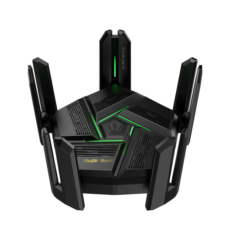 Router Ruijie RG-EW7200BE PRO WiFi 7 BE7200 con 9 antenas vista principal – Casher Group Chile