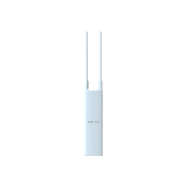 Access Point exterior Ruijie RG-RAP52-OD AC1300 con dos antenas desmontables, vista frontal – Casher Group Chile