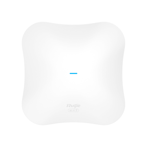 Access Point Ruijie RG-RAP73Pro Wi-Fi 7, vista frontal con indicador LED – Casher Group Chile