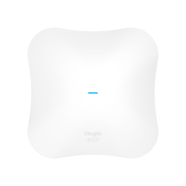 Access Point Ruijie RG-RAP73Pro Wi-Fi 7, vista frontal con indicador LED – Casher Group Chile