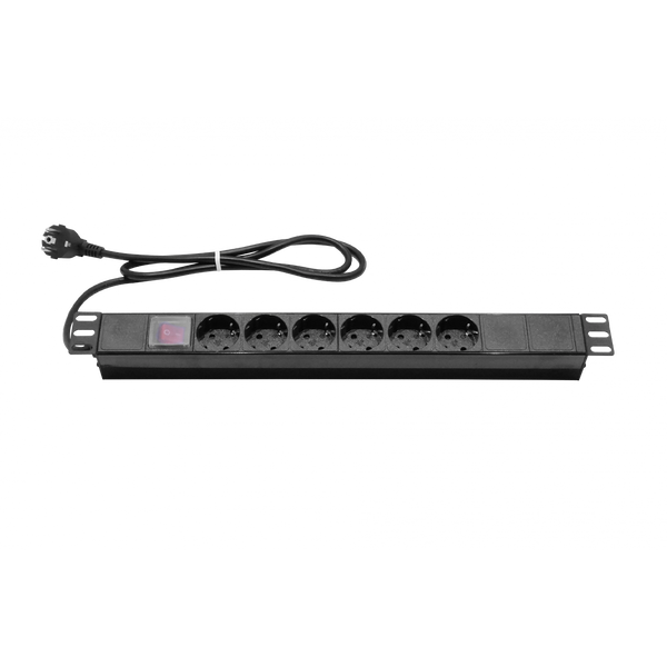 PDU 16A 6 Tomas Schuko Rack Cable 1.8m Kit M6 RG6SH Chile