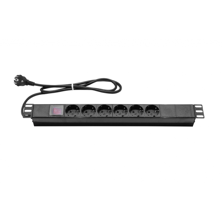 PDU 16A 6 Tomas Schuko Rack Cable 1.8m Kit M6 RG6SH Chile