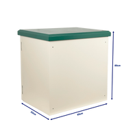 Rack Exterior Linkmade RK10-4LE 10U vista lateral perfil – Casher Group Chile 5