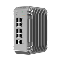 Switch Industrial Ruijie RG-NIS3100-8GT2SFP-HP – 8 Puertos PoE+ 2 SFP, IP40, DIN Rail, Cloud 3