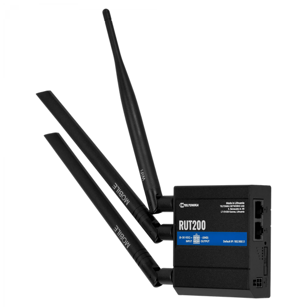 Router industrial 4G LTE Teltonika RUT200 vista principal – Casher Group Chile