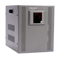 Estabilizador de Voltaje Enersafe 5kVA Monofásico SVC-5KVA – Vista frontal con panel LCD Casher Group Chile 1