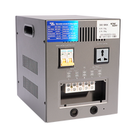 Estabilizador de Voltaje Enersafe 5kVA Monofásico SVC-5KVA – Vista trasera con etiqueta de especificaciones y breaker Casher Group Chile 2