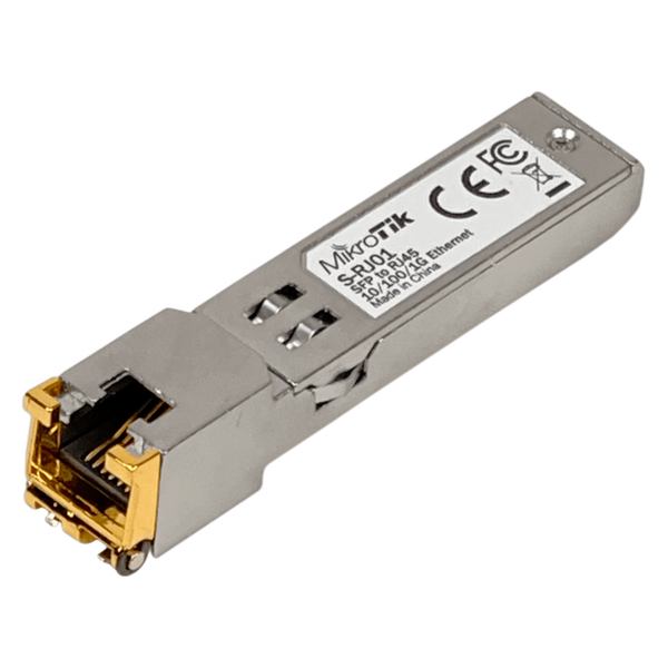 Módulo SFP RJ45 Cobre MikroTik S-RJ01 Gigabit 1000BASE-T Chile