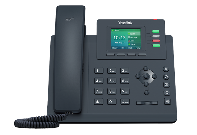 Teléfono IP Yealink SIP-T33G pantalla color 2.4" 4 líneas SIP Gigabit PoE – Casher Group Chile