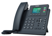 Yealink SIP-T33G vista lateral diseño clásico gris con auricular RJ9 – Casher Group Chile 2