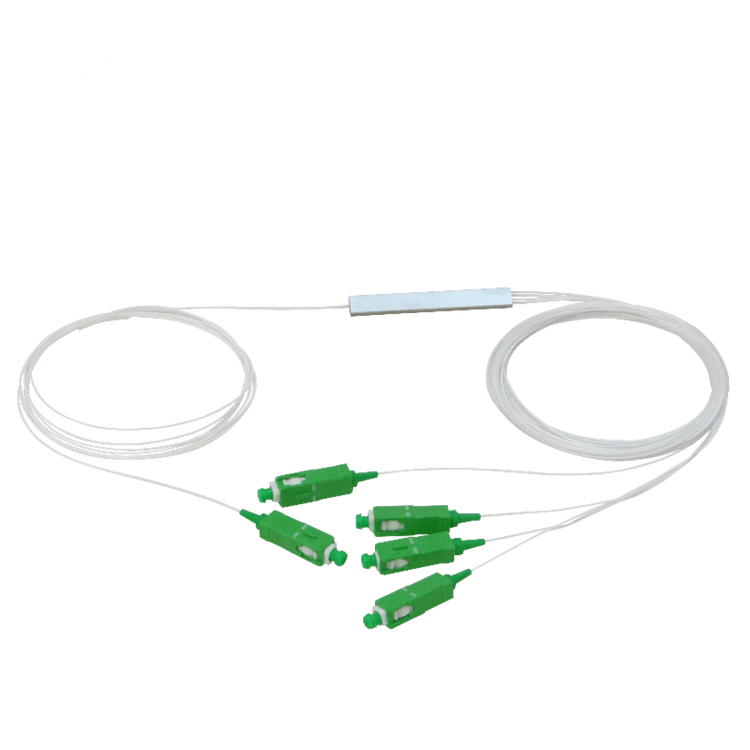 Splitter PLC 1x4 SC/APC EPON GPON 200cm G657A1 0.9mm Chile