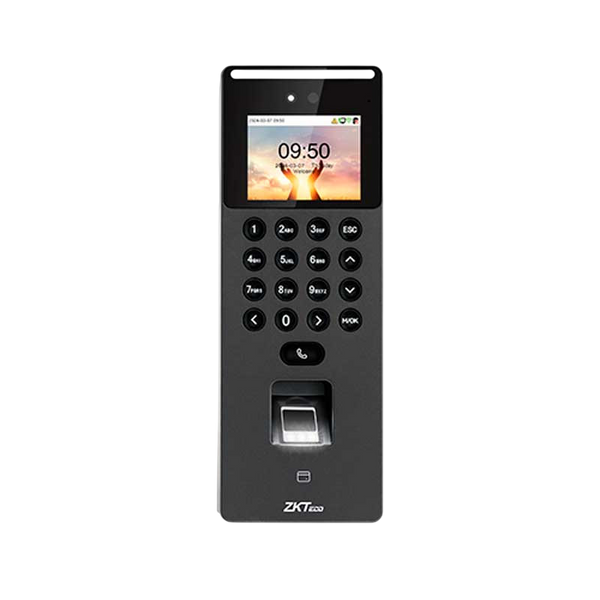 ZKTeco SenseFace 2A Terminal Biométrico Facial Huella RFID Videoportero SIP 2.0 ONVIF 3.000 Usuarios – Vista frontal Casher Group Chile