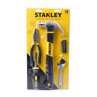 Set Herramientas Manuales Stanley 12 Piezas – Empaque blister con martillo, alicate, llave y destornillador Casher Group Chile 1