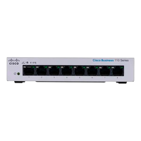 Switch Cisco CBS110-8T-D-NA, vista frontal con 8 puertos Gigabit – Casher Group Chile 2