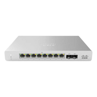 Switch Cisco Meraki MS120-8-HW de 8 puertos Gigabit y 2 SFP, vista frontal – Casher Group Chile 1