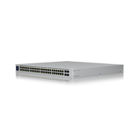 Switch Ubiquiti UniFi USW-Pro-48 vista en ángulo rack 1U – Casher Group Chile 2