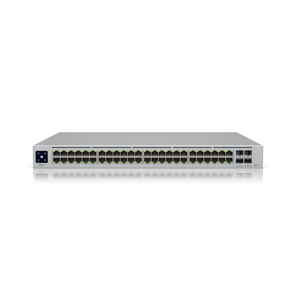 Switch Ubiquiti UniFi USW-Pro-48 vista frontal 48 puertos Gigabit – Casher Group Chile