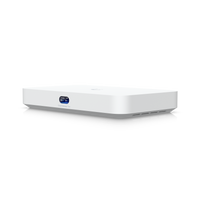 UniFi Cloud Gateway Fiber UCG-Fiber Gateway 5Gbps IDS/IPS 4x2.5G 10G SFP+ NVMe Compacto – Vista frontal Casher Group Chile 1