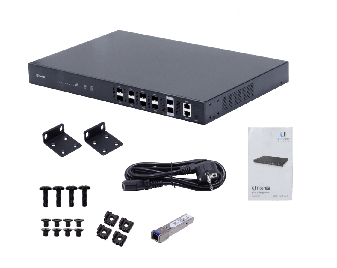 OLT GPON Ubiquiti UISP Fiber UF-OLT 8 Puertos – Casher Group