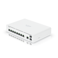 Gateway Ubiquiti UISP Console vista en ángulo puertos LAN y SFP+ – Casher Group Chile 1
