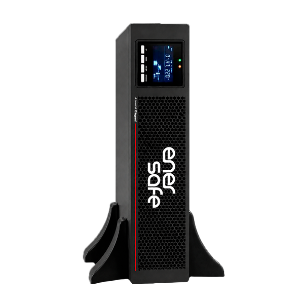 UPS Online Enersafe ESOL RTH-C 2kVA 2kW Doble Conversión FP1.0 Rack 2U Torre 4x Batería VRLA 0ms – Vista frontal Casher Group Chile