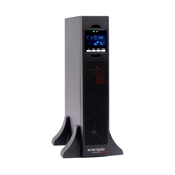 UPS ENERSAFE ESOL RTH-C 1KVA 900W Online Rack Torre 2U LCD – Vista frontal Casher Group Chile