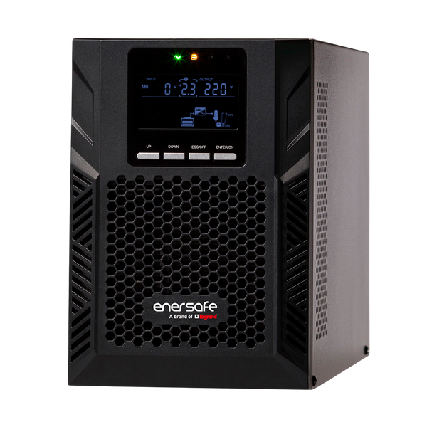 UPS ENERSAFE ESOL T-E 2KVA 1800W Online Torre LCD – Vista frontal Casher Group Chile