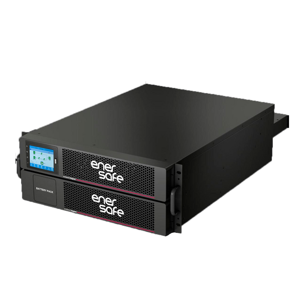 UPS Online Enersafe RTH-C PRO 10kVA 10kW Doble Conversión FP1.0 95% Eficiencia Paralelo N+X – Vista frontal Casher Group Chile