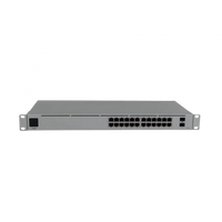 Switch Ubiquiti USW-24-POE puertos frontales – Casher Group Chile 2