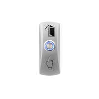 Pulsador de salida sobreponer ZKTeco EX-803L acero inoxidable NA con LED 80x30x25mm – Casher Group Chile 1