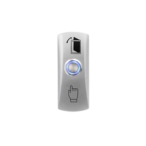 Pulsador de salida sobreponer ZKTeco EX-803L acero inoxidable NA con LED 80x30x25mm – Casher Group Chile