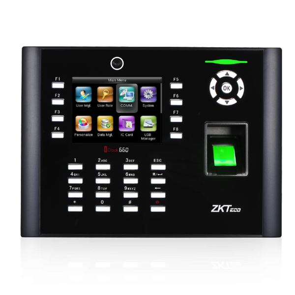 Terminal Biométrico ZKTeco iClock 660 huella tarjeta control asistencia – Casher Group Chile