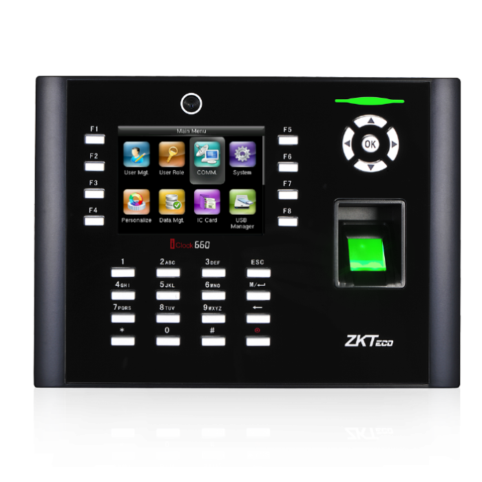 Terminal Biométrico ZKTeco iClock 660 huella tarjeta control asistencia – Casher Group Chile