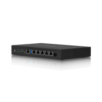 Router Ubiquiti EdgeRouter 6 PoE ER-6P vista frontal 5 puertos GbE PoE 24V + SFP – Casher Group Chile 1