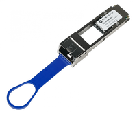 MikroTik XQ+CM0000-XS+ – Vista lateral módulo QSFP+ loopback óptico factor de forma compacto Casher Group Chile 2