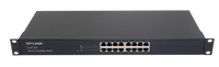 Switch TP-Link TL-SF1016 16 Puertos 10/100Mbps Rack 1U Fanless Plug&Play Green 2,23W FCC CE RoHS – Vista frontal Casher Group Chile 1