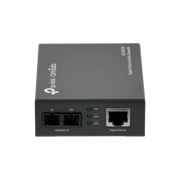 TP-Link MC200CM – Vista lateral 94,5x73x27mm con LEDs PWR LINK RX puerto SC/UPC y RJ45 Auto MDI/MDI-X Casher Group Chile 2