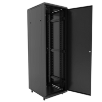 Gabinete 42U Enersafe – Vista posterior puerta trasera ventilada con cerradura y 4 ventiladores Casher Group Chile 2